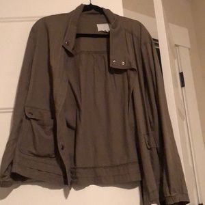I’m selling a washed out green jacket